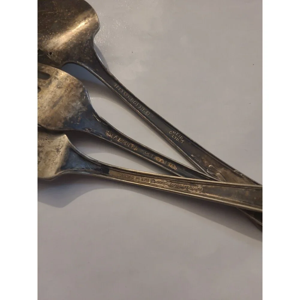 Vintage 1881 Rogers Oneida Ltd Plantation Silver Plated Flatware 3 Pieces